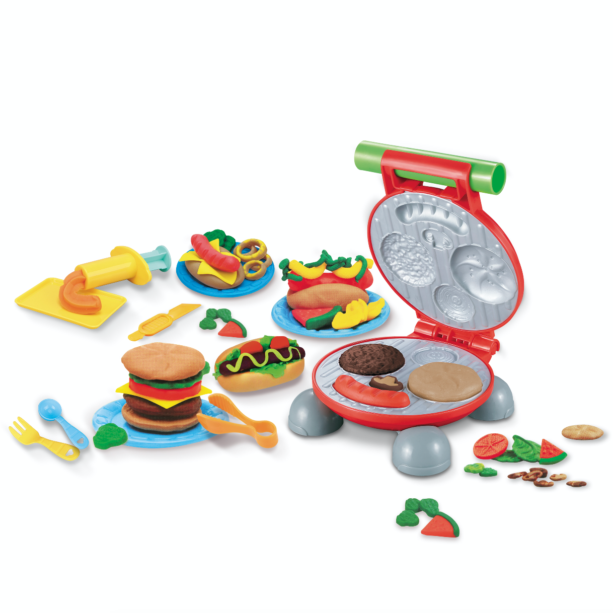 TU GIOCHI - Decora Kid Chef Piastra Burger Gioco Plastilina 19 Pezzi